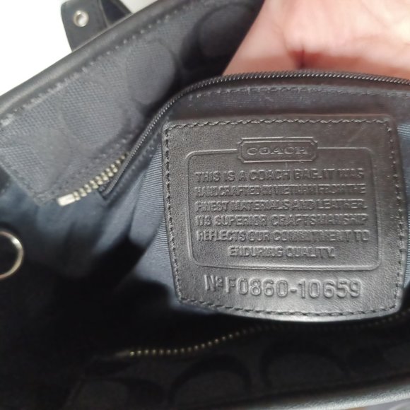 Coach Black Tote Bag EUC - Picture 6 of 11